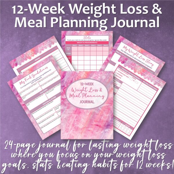 12-Week Weight Loss & Meal Planning Journal