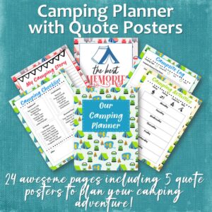 Camping Planner with Quote Posters
