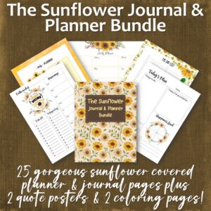 The Sunflower Journal & Planner Bundle