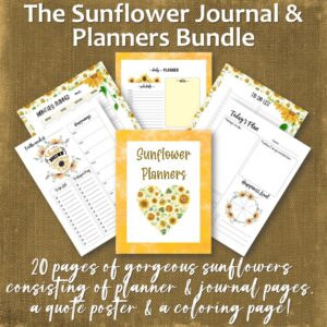 The Sunflower Journal & Planner Bundle