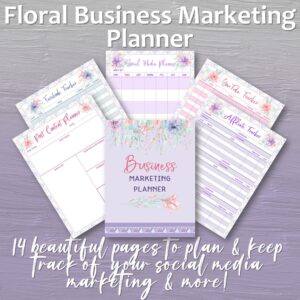 Floral Business Marketing Planner