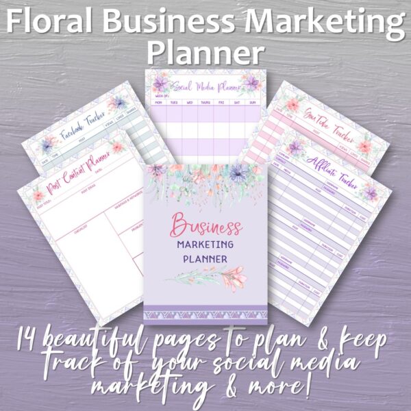 Floral Business Marketing Planner
