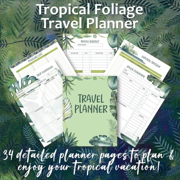 Tropical Foliage Travel Planner