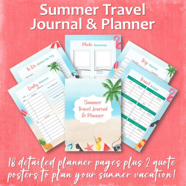 Summer Travel Journal & Planner