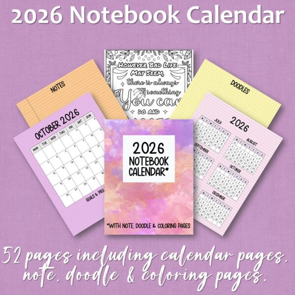 2026 Notebook Calendar