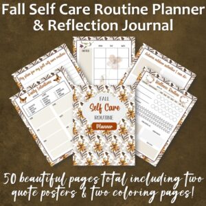 Fall Self Care Routine Planner & Reflection Journal