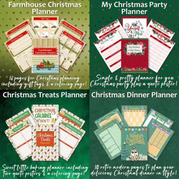 Christmas Planners Variety Bundle