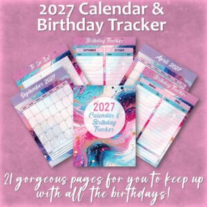 2027 Birthday Calendar & Tracker