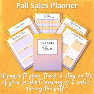 Fall Sales Planner