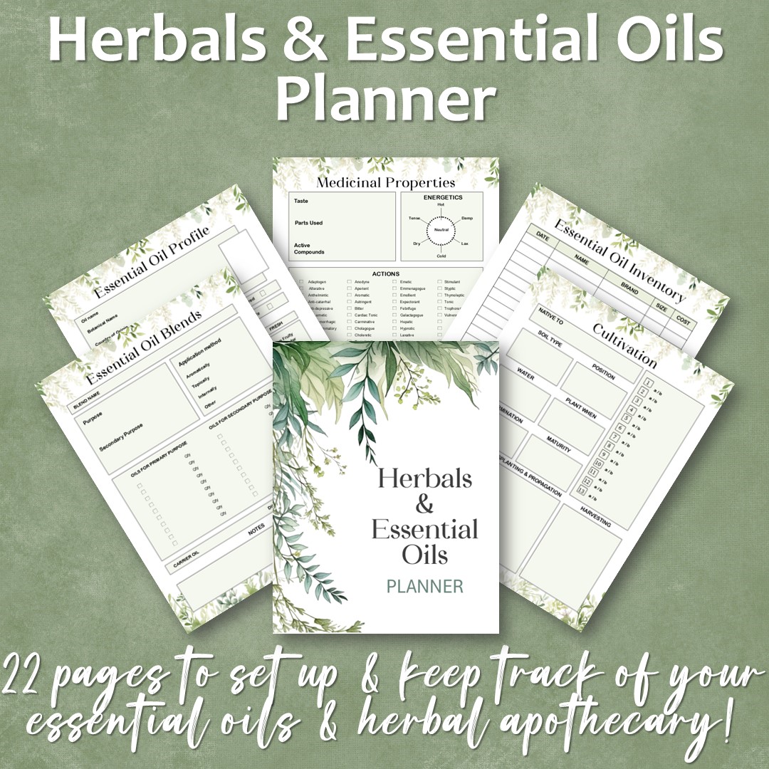 Herbals & Essential Oils Planner