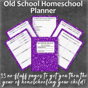 Old School Homeschool  Planner