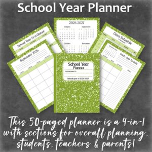School Year Planner 2026-2027
