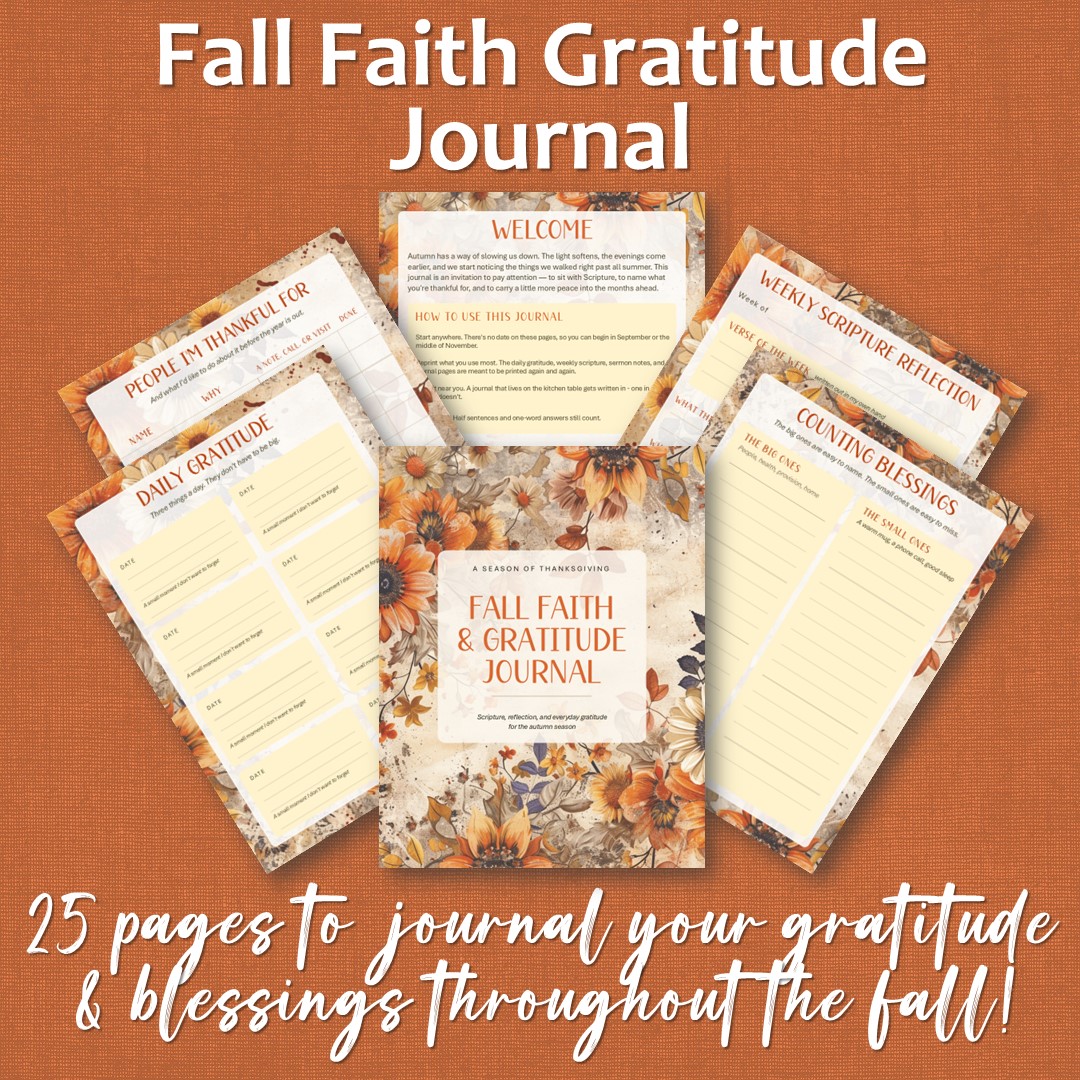 Fall Faith Gratitude Journal