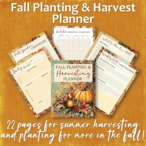 Fall Planting & Harvest Planner